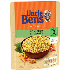 Uncle Benz Riz Curry Legume 2mn 250g